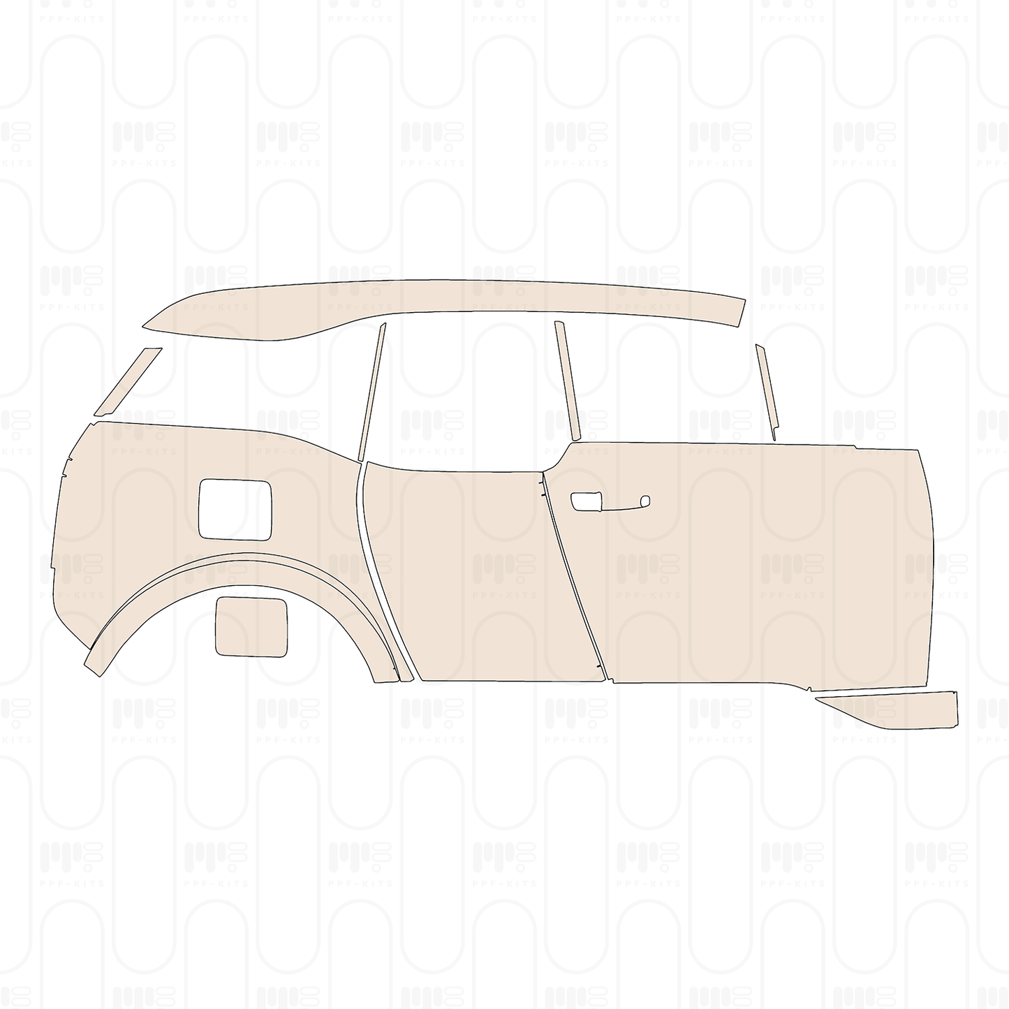 Voorgesneden PPF BMW i3S 2022