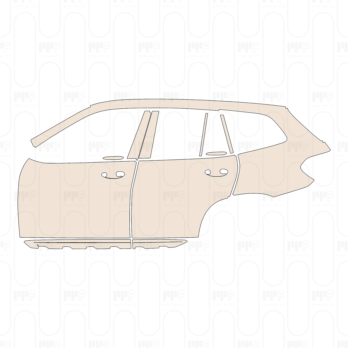 Voorgesneden PPF BMW X3 Standard Wheelbase xLine 2022
