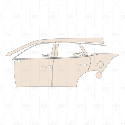 Voorgesneden PPF BYD Tang New Energy (CN) DM-i 2022