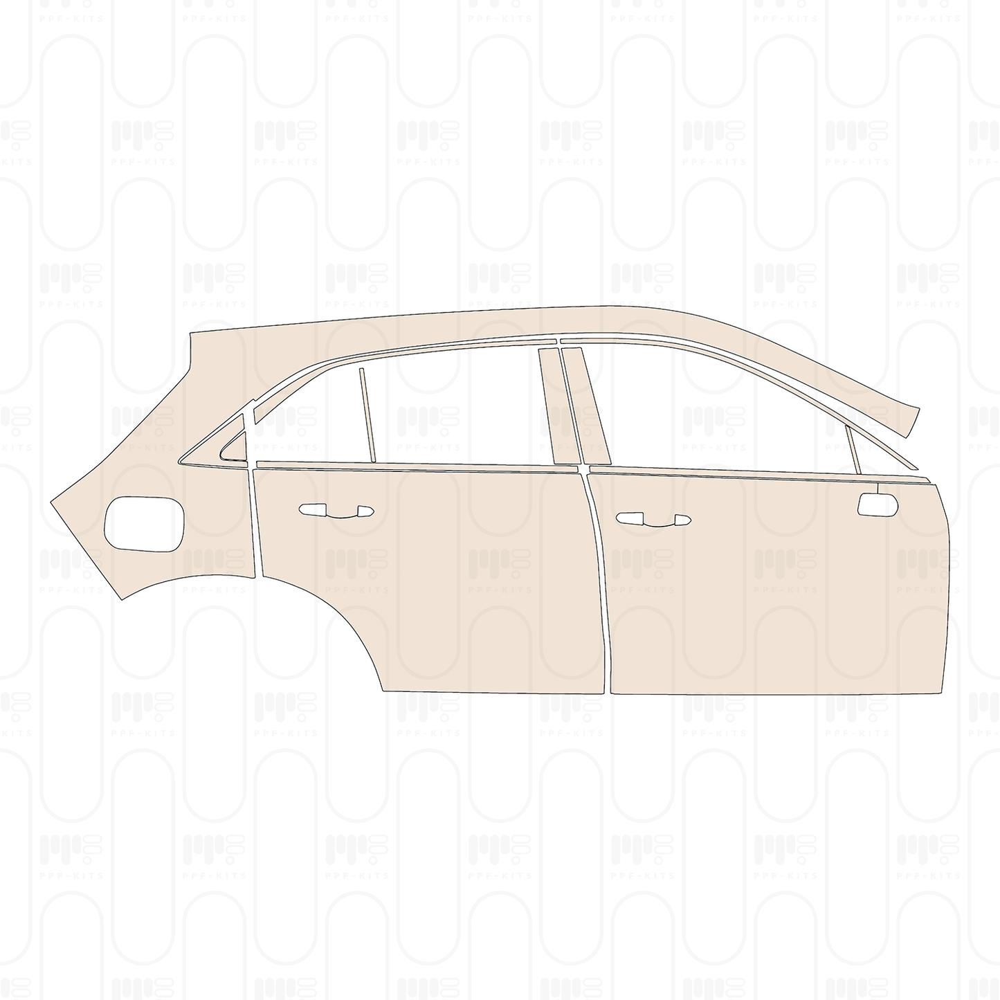 Voorgesneden PPF Cadillac XT4 2022