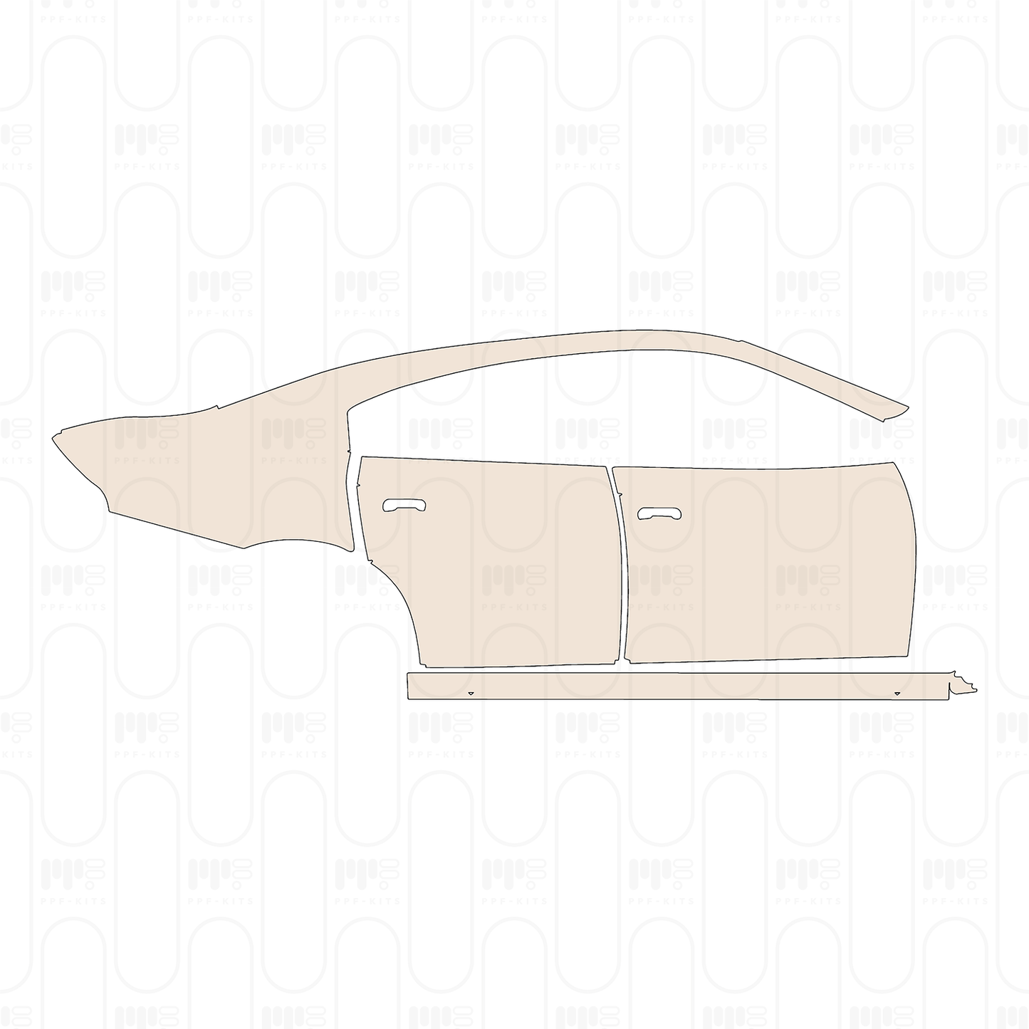 Voorgesneden PPF Dodge Charger Standard body GT 2022