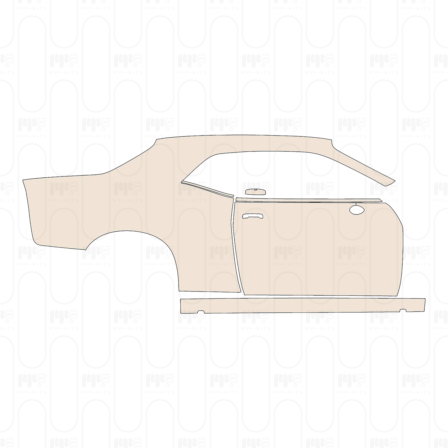 Voorgesneden PPF Dodge Challenger Standard body SRT HELLCAT 2022