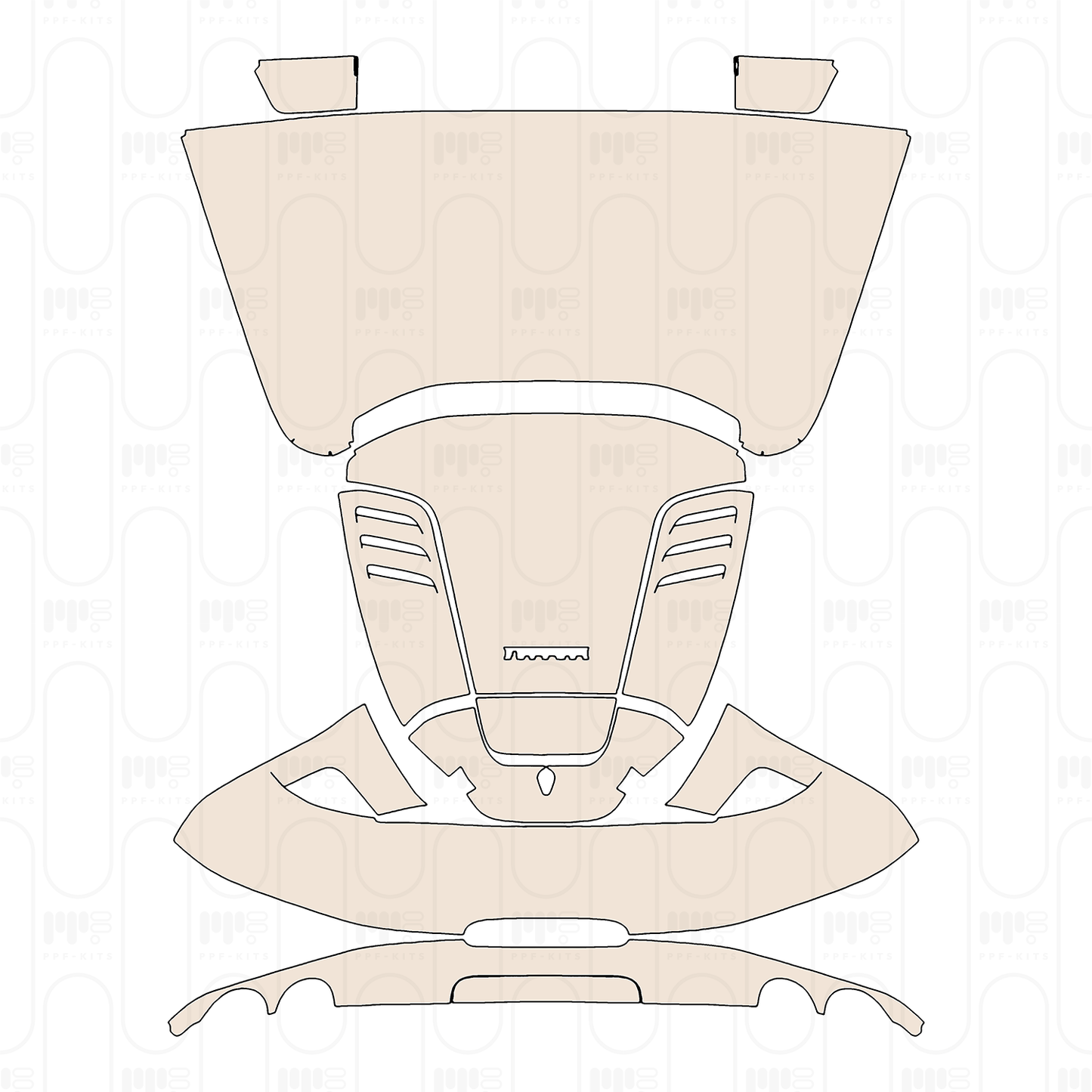 Voorgesneden PPF Ferrari F8 Spider 2022