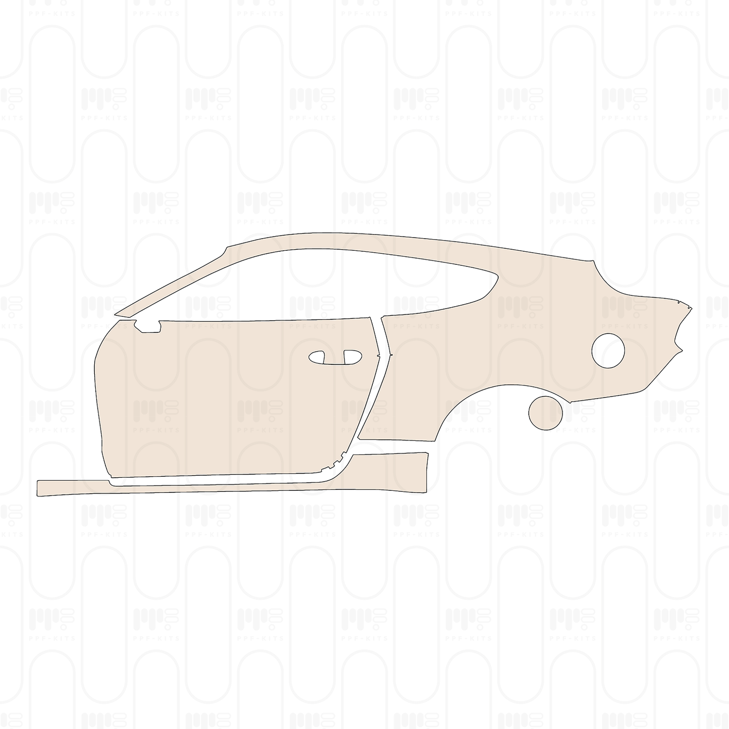 Voorgesneden PPF Ford Mustang Fastback EcoBoost 2022