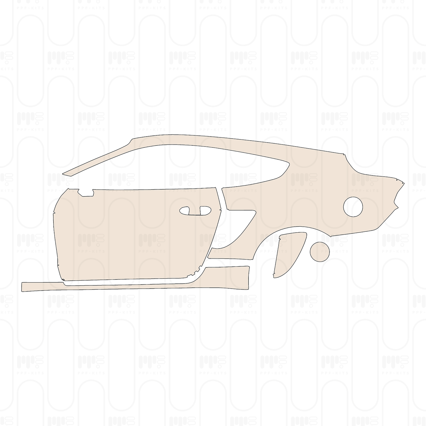 Voorgesneden PPF Ford Mustang Fastback GT 2022