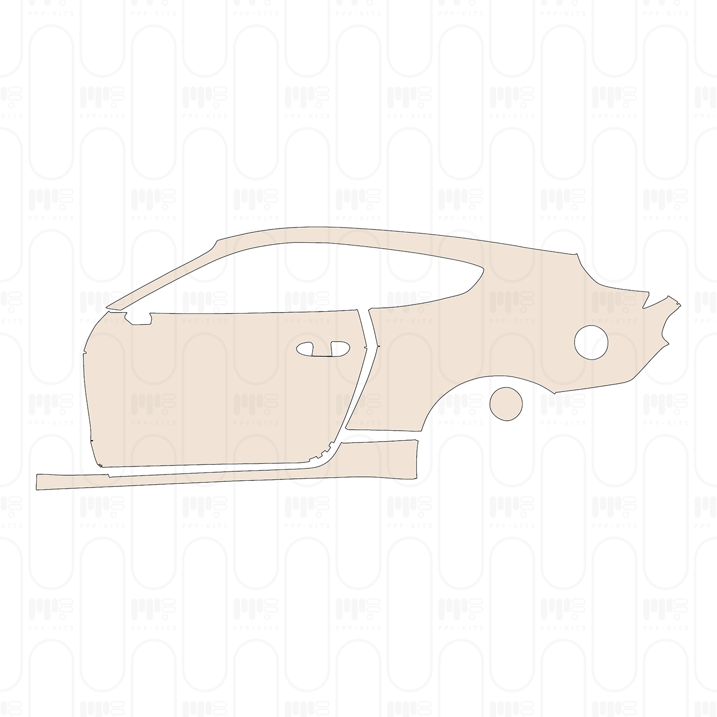 Voorgesneden PPF Ford Mustang Fastback ShelbyGT500 2022