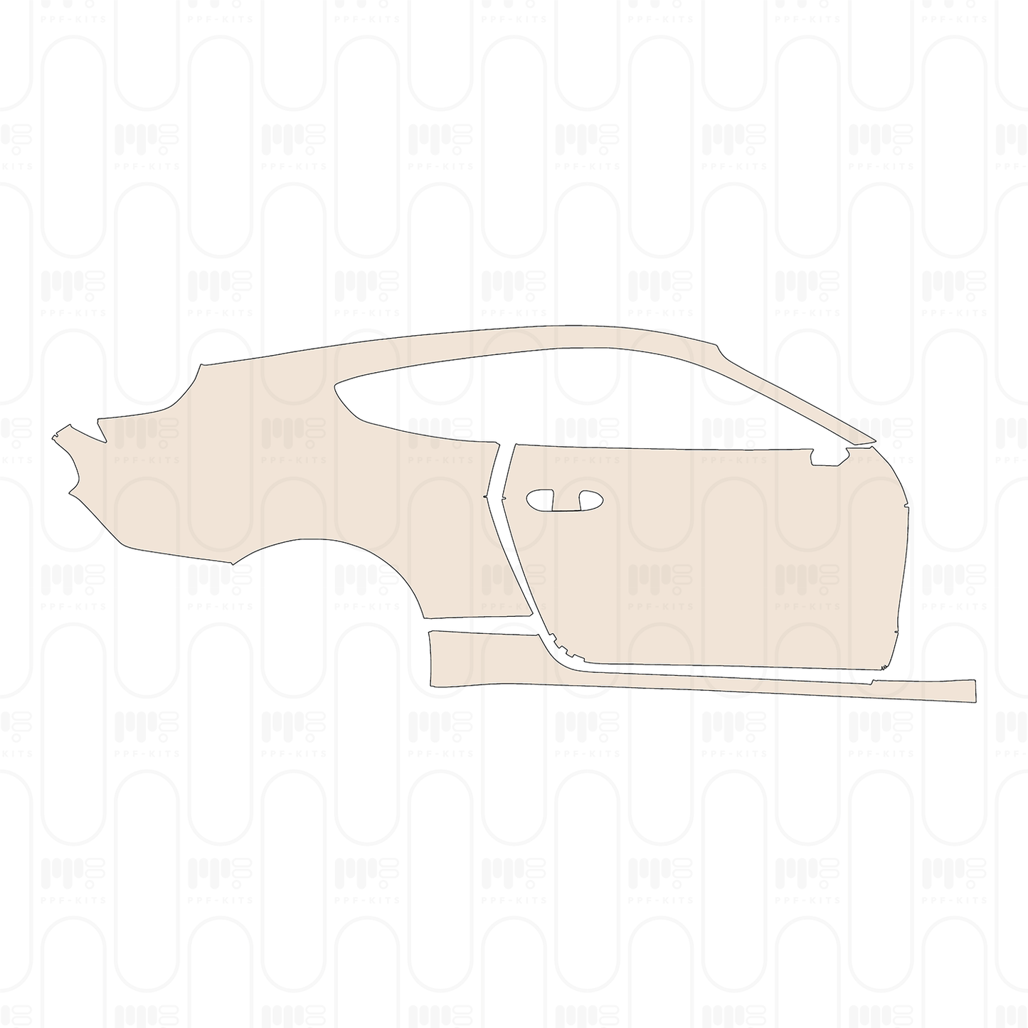 Voorgesneden PPF Ford Mustang Fastback ShelbyGT500 2022