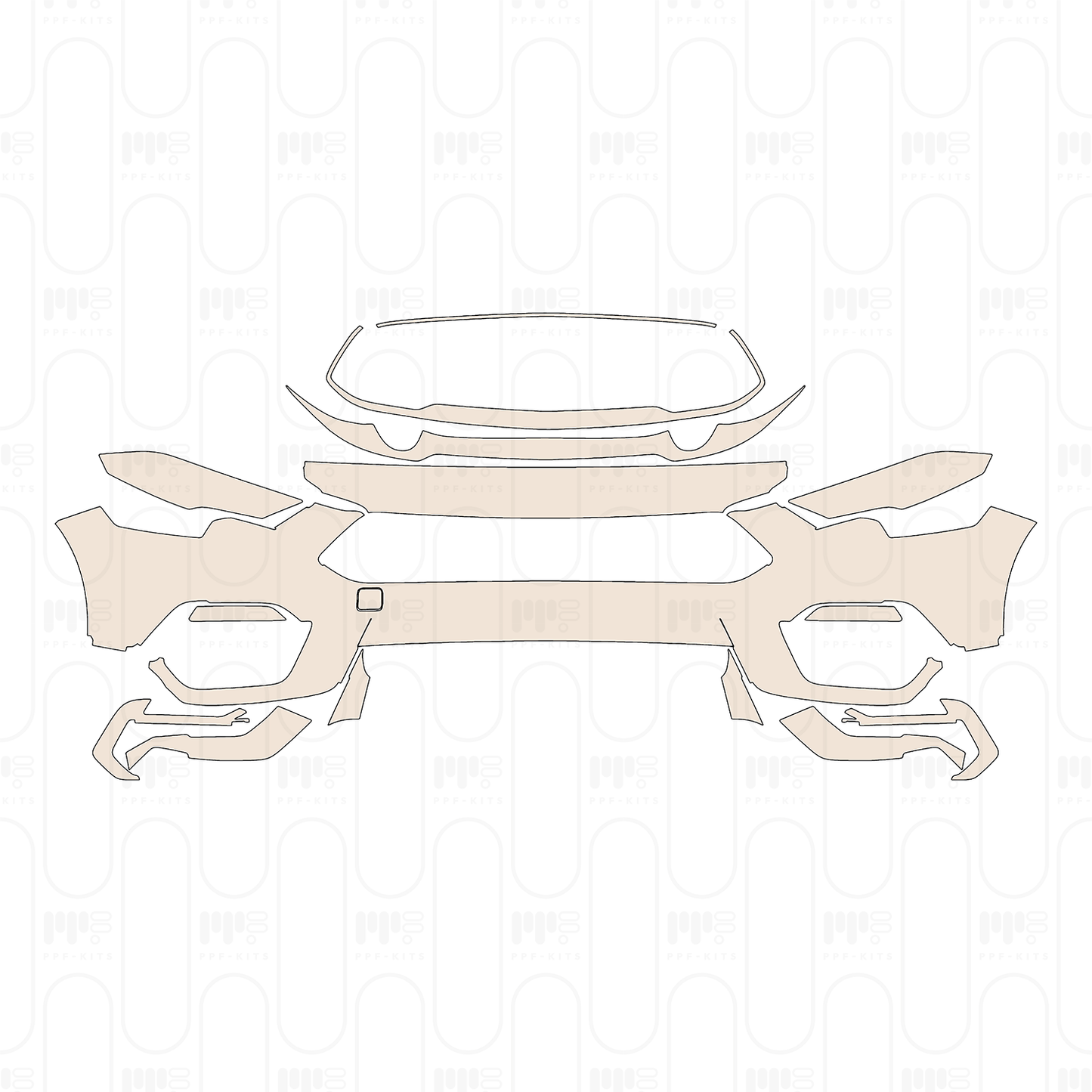 Voorgesneden PPF Ford Mustang Fastback Mach 1 2022