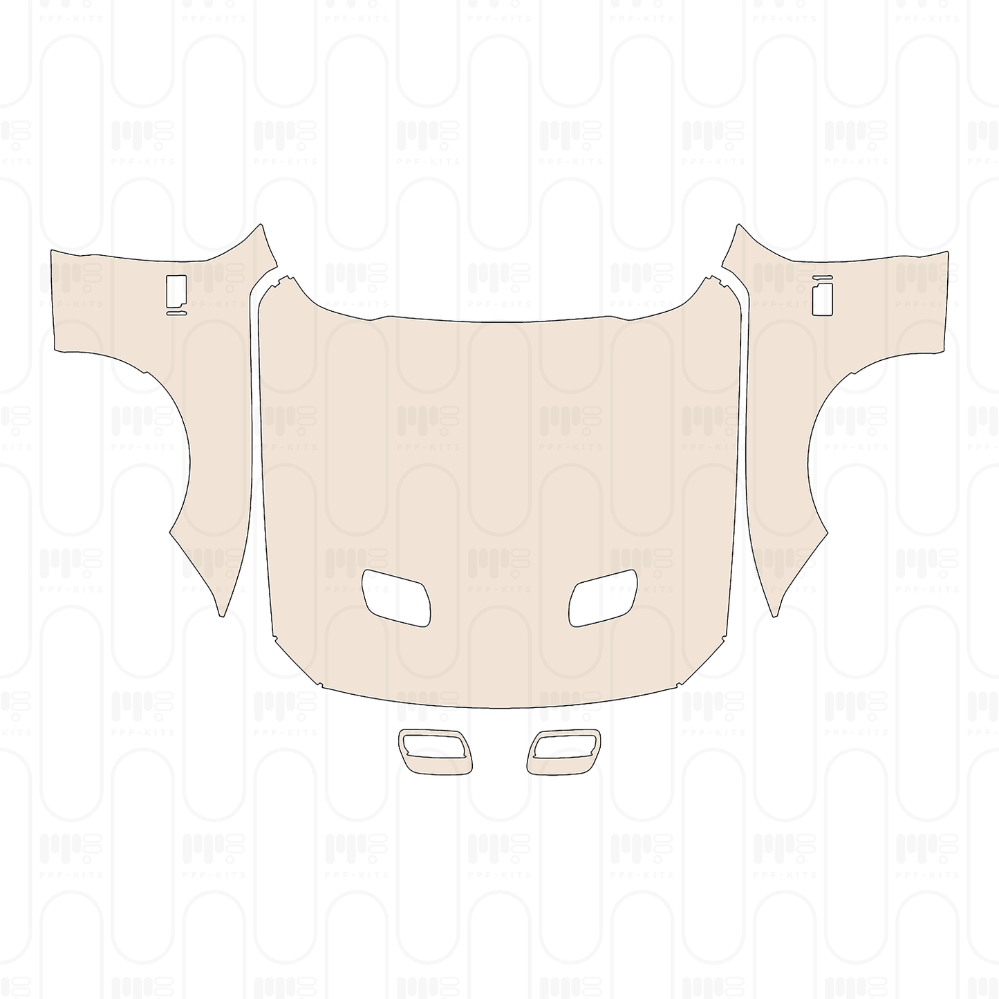 Voorgesneden PPF Ford Mustang Fastback Mach 1 2022