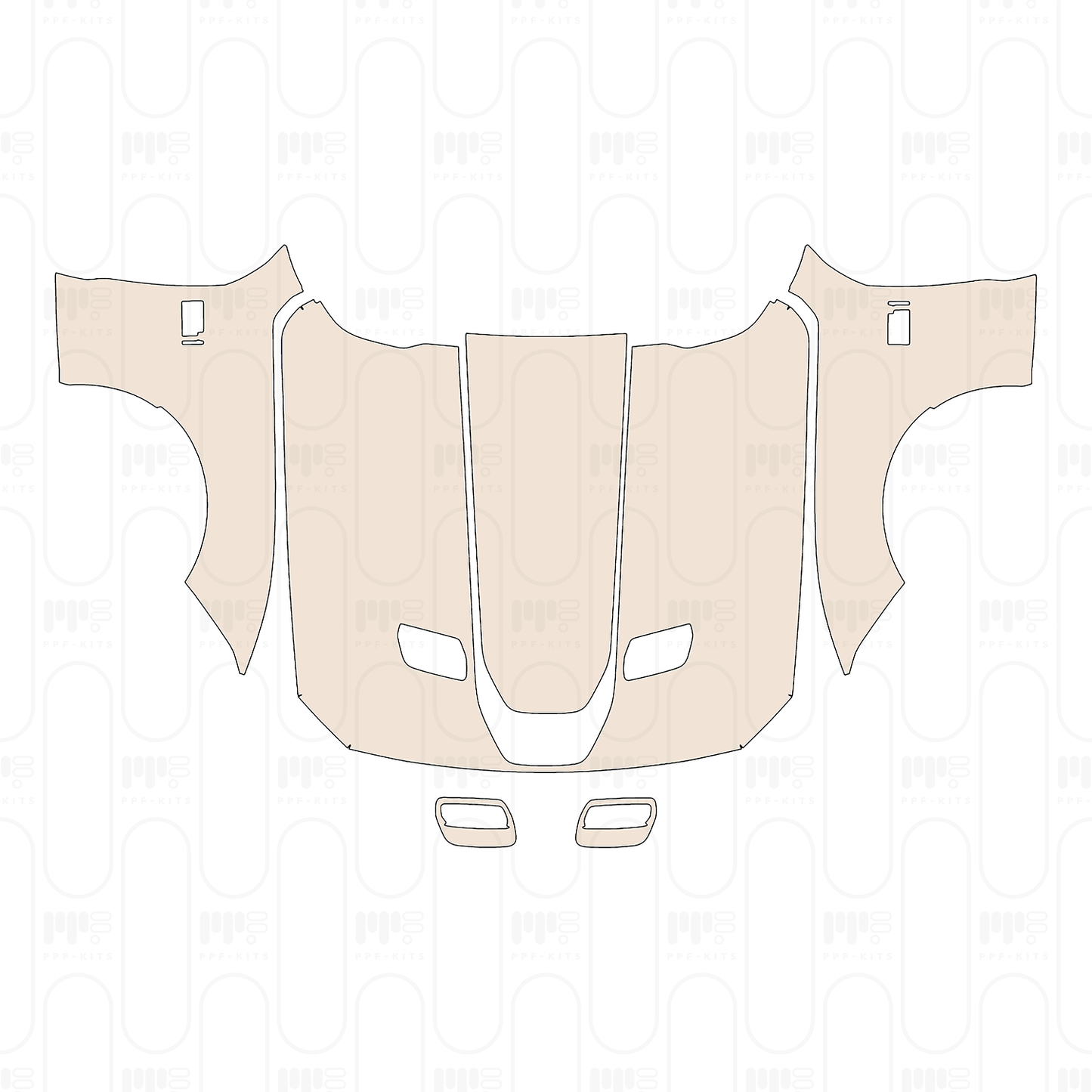 Voorgesneden PPF Ford Mustang Fastback Mach 1 2022