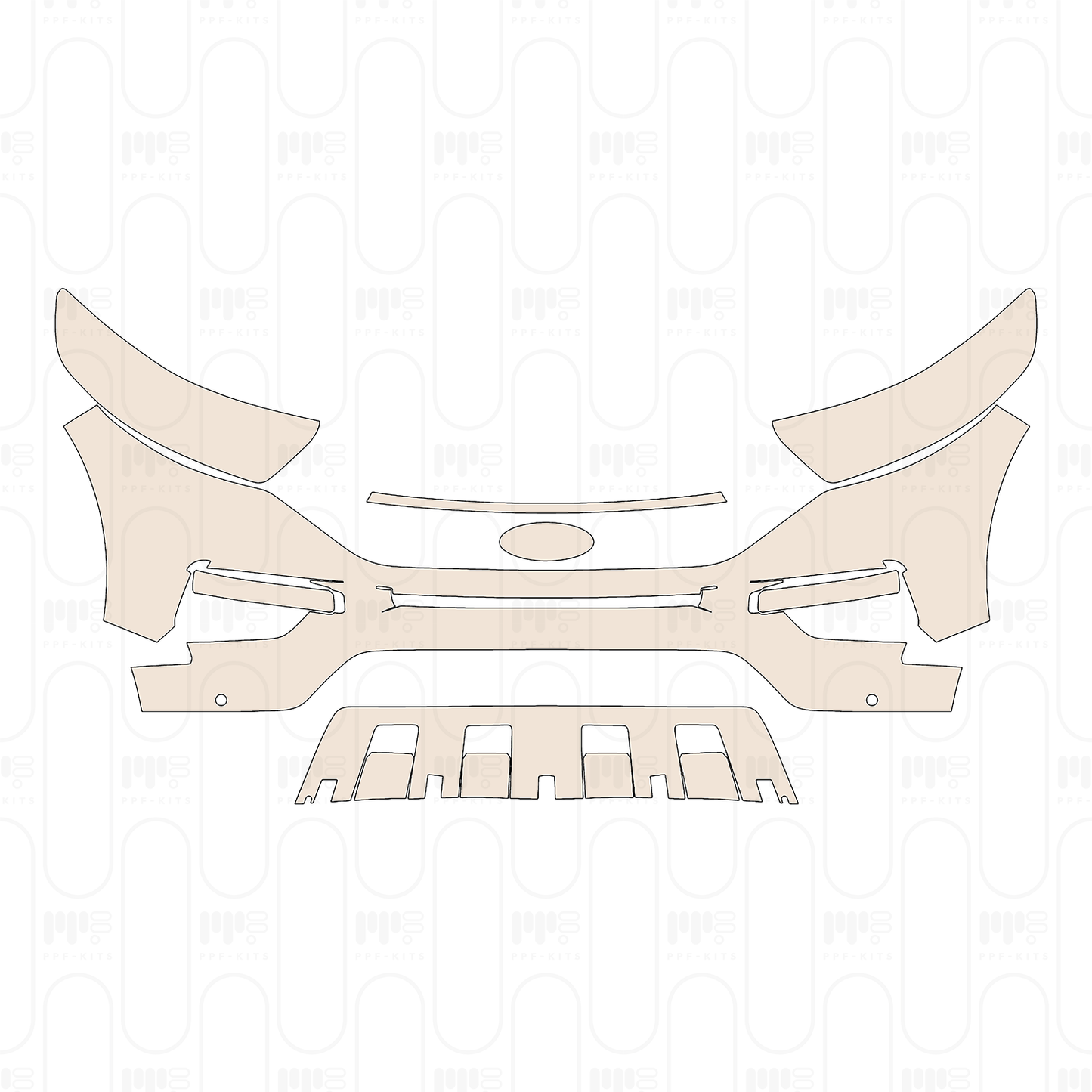 Voorgesneden PPF Ford Explorer (US) Platinum 2022