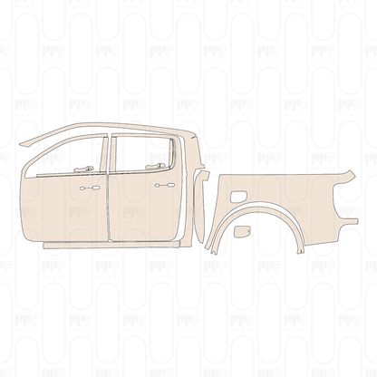 Voorgesneden PPF Ford Ranger (US) XLT SUPERCREW 2022