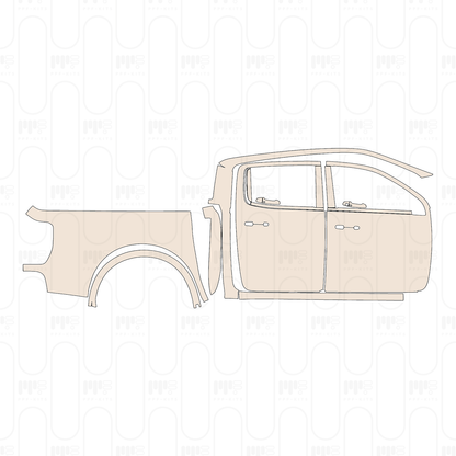Voorgesneden PPF Ford Ranger (US) XLT SUPERCREW 2022