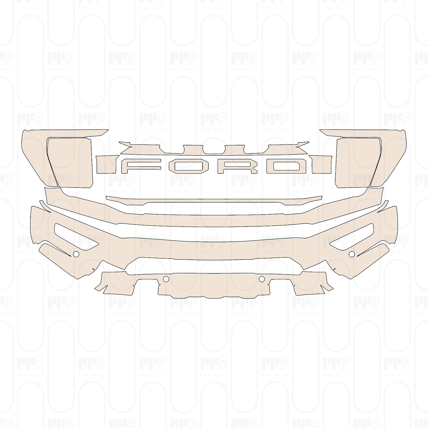 Voorgesneden PPF Ford F-150 Raptor SuperCrew 2022