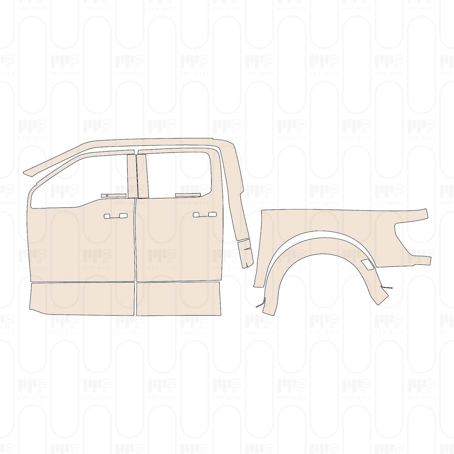 Voorgesneden PPF Ford F-150 Raptor SuperCrew 2022