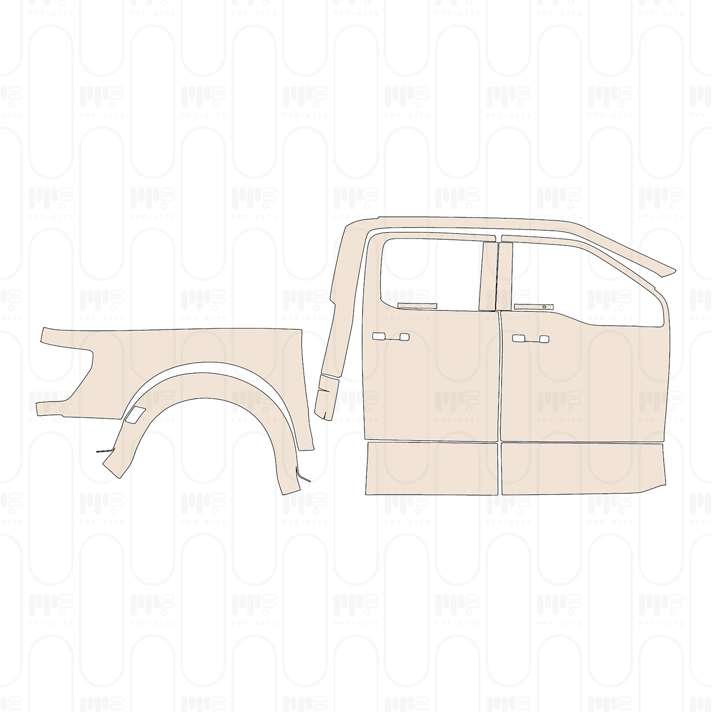 Voorgesneden PPF Ford F-150 Raptor SuperCrew 2022