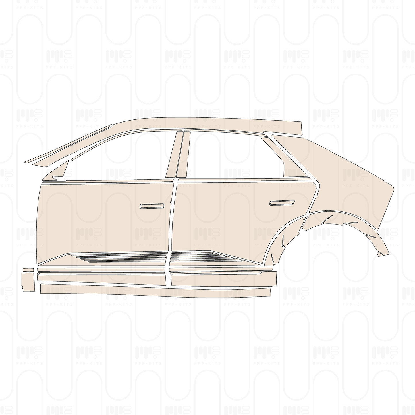 Voorgesneden PPF Hyundai IONIQ 5 (US) 2022