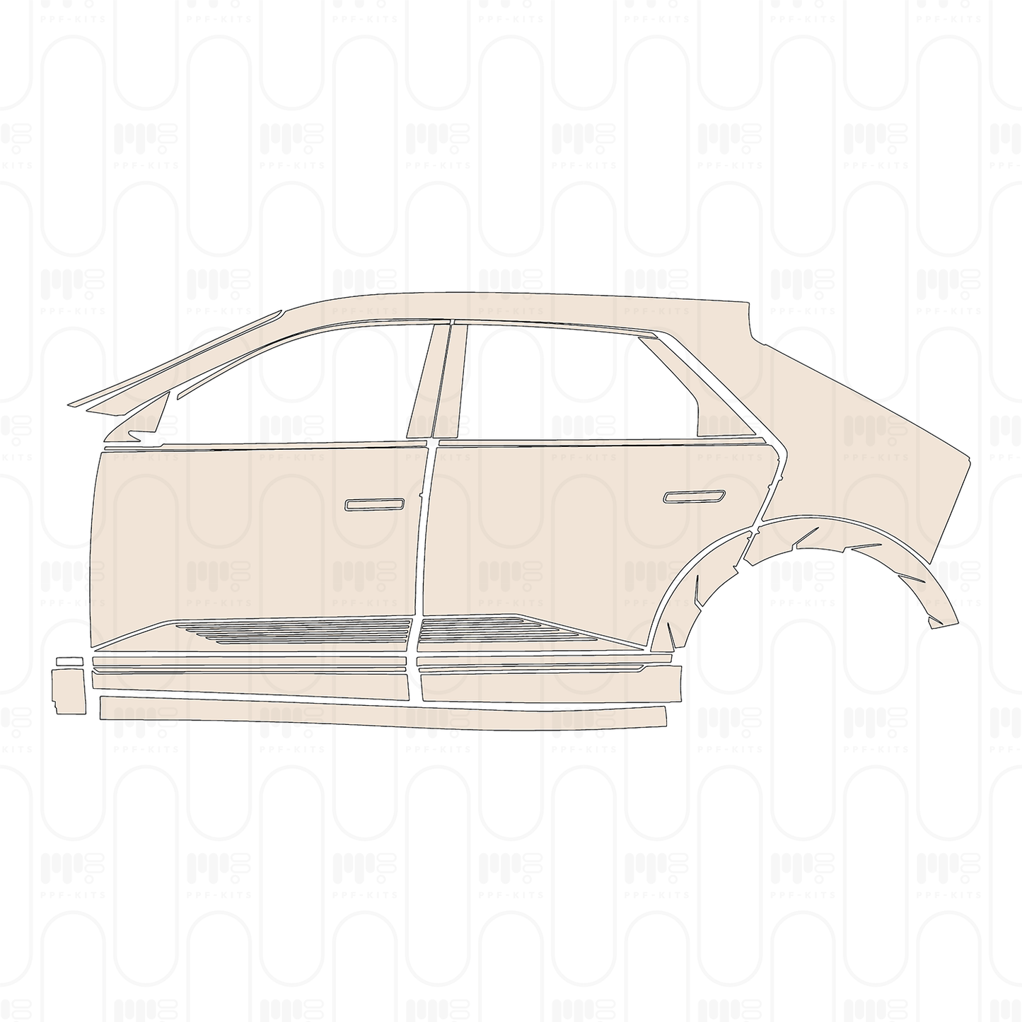 Voorgesneden PPF Hyundai IONIQ 5 (US) 2022