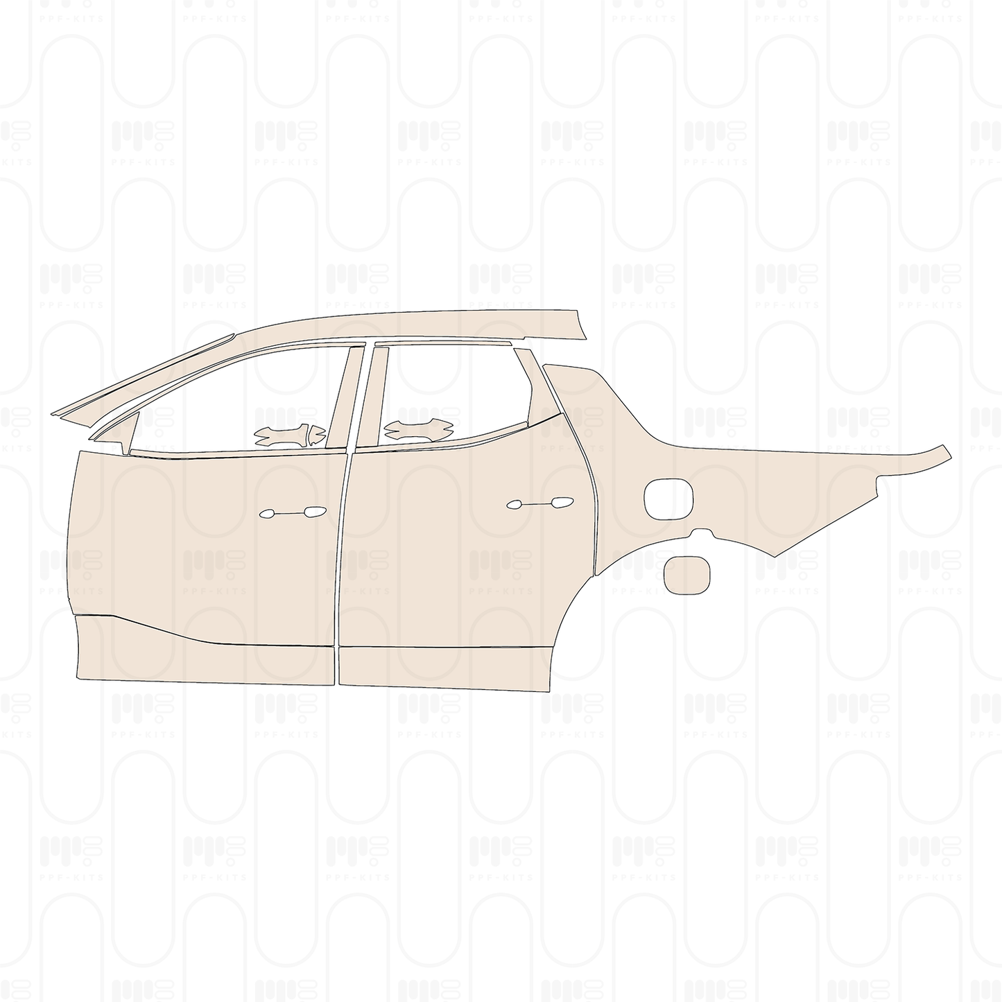 Voorgesneden PPF Hyundai Santa Cruz Limited 2022