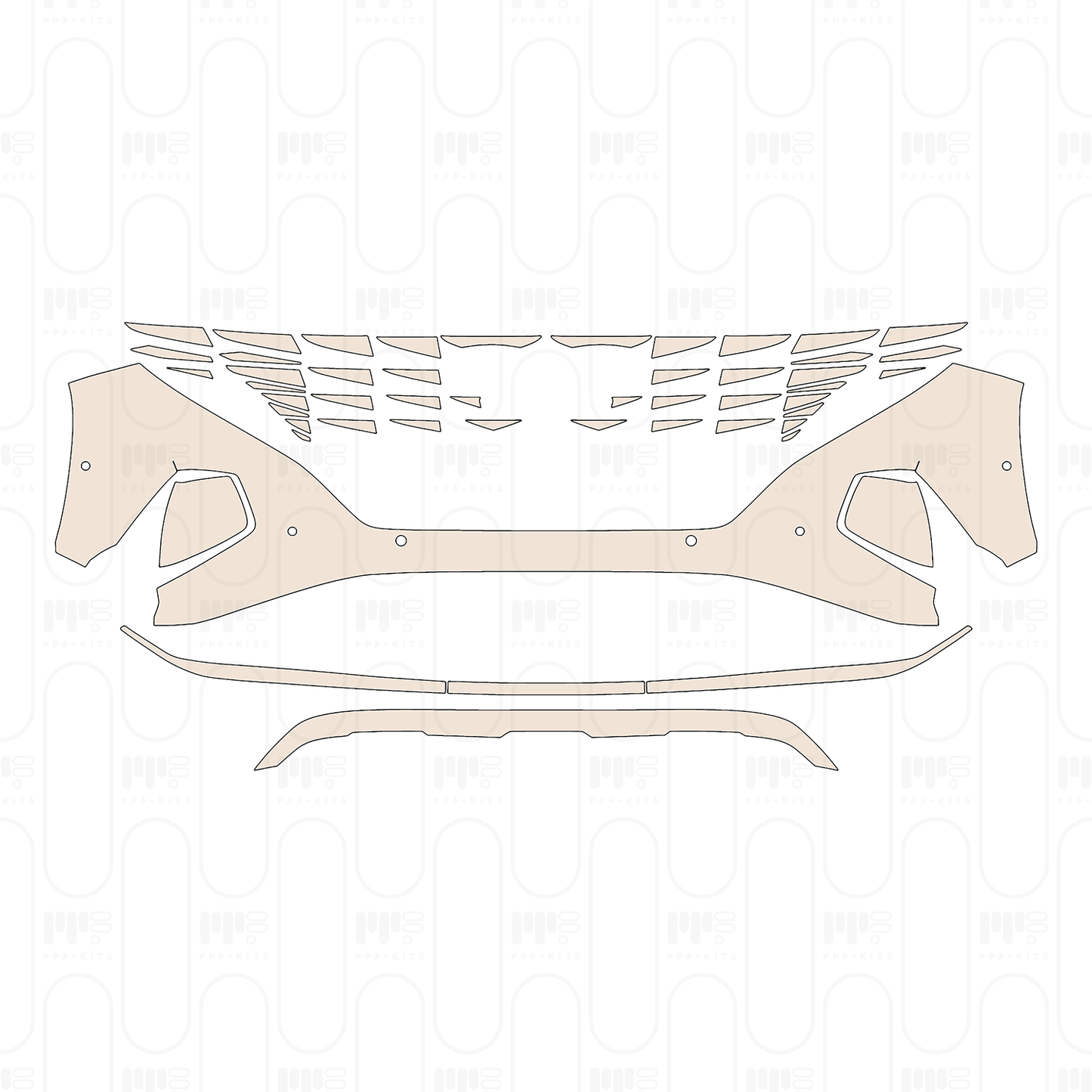 Voorgesneden PPF Hyundai Tucson L (CN) Base 2022