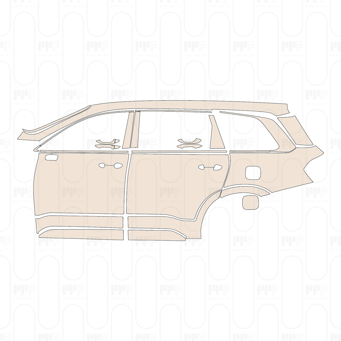 Voorgesneden PPF Hyundai Santa Fe (CN) 2022