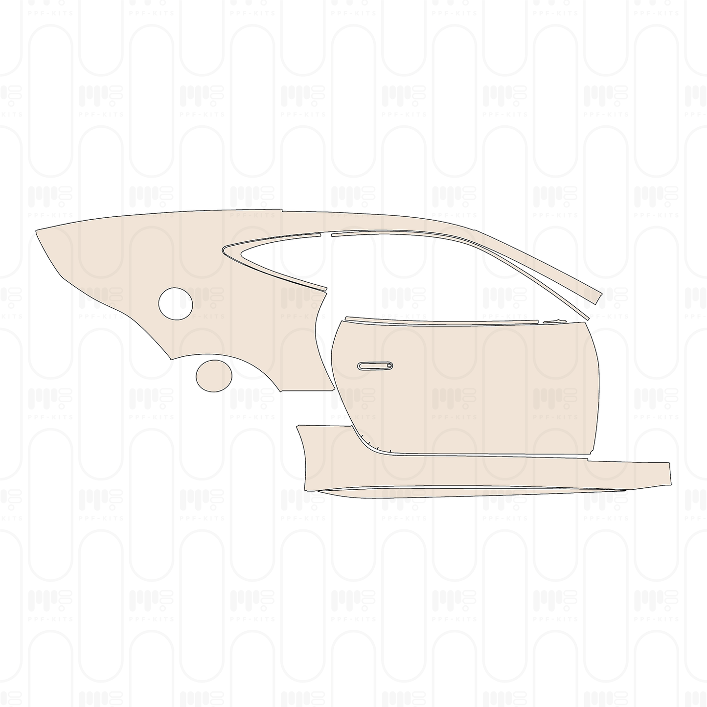 Voorgesneden PPF Jaguar F-Type Base Coupe 2023