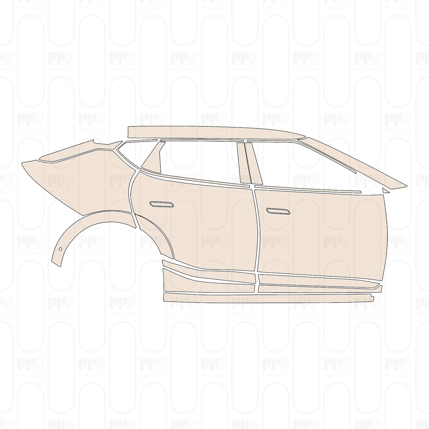 Voorgesneden PPF KIA EV6 (US) GT-Line 2022