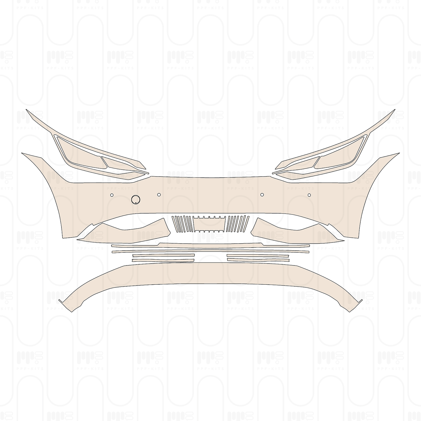 Voorgesneden PPF KIA EV6 (US) Air 2022