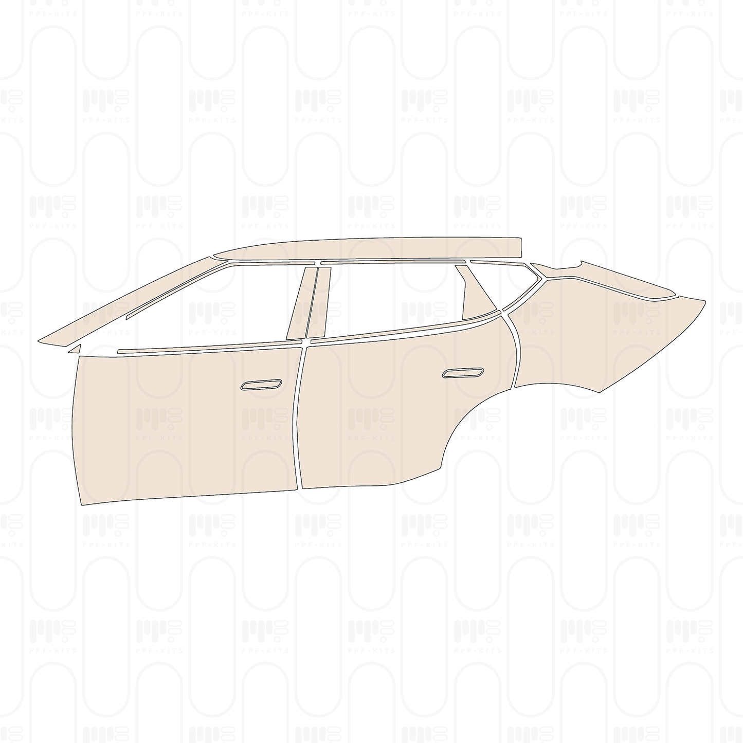 Voorgesneden PPF KIA EV6 (US) Wind 2022