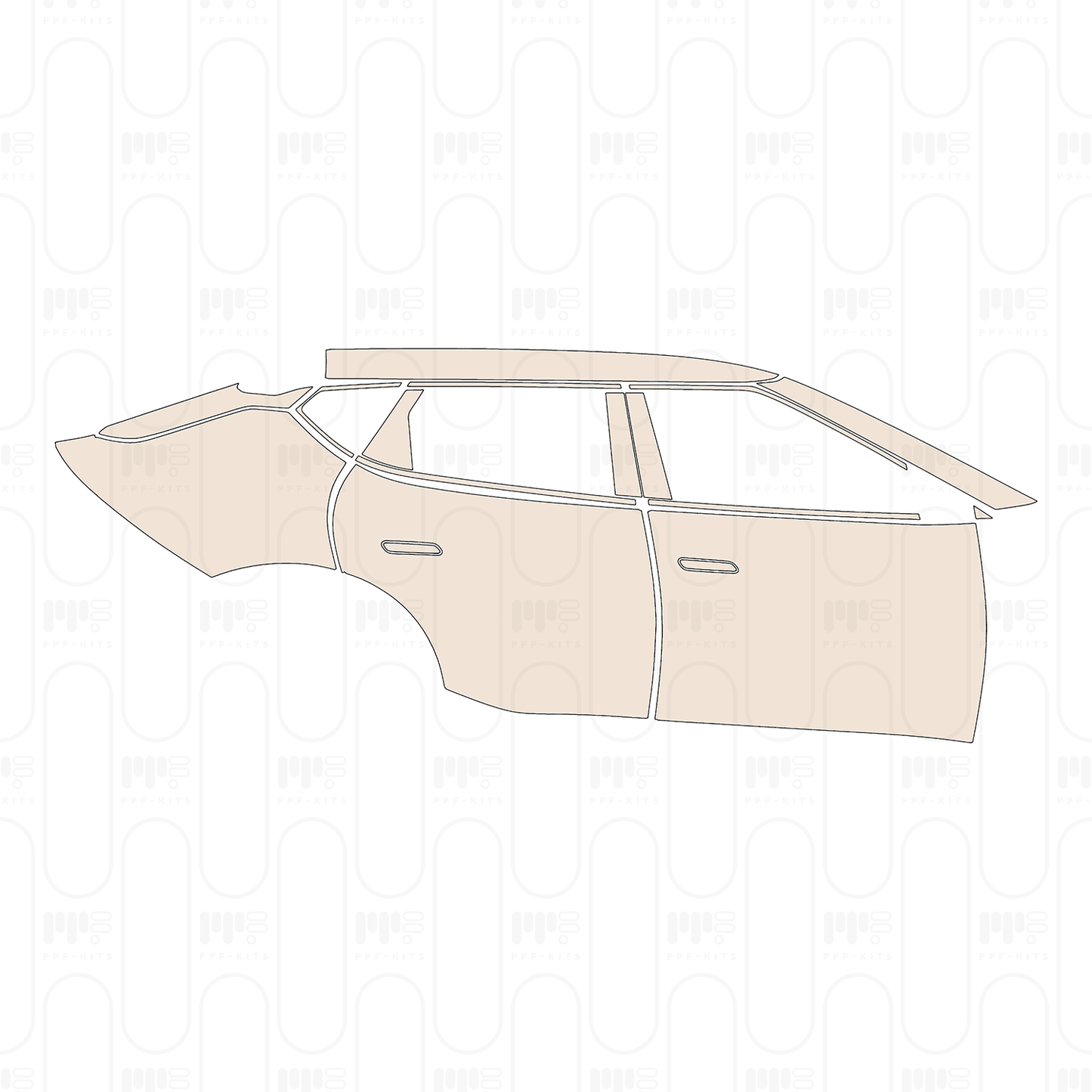 Voorgesneden PPF KIA EV6 (US) Wind 2022