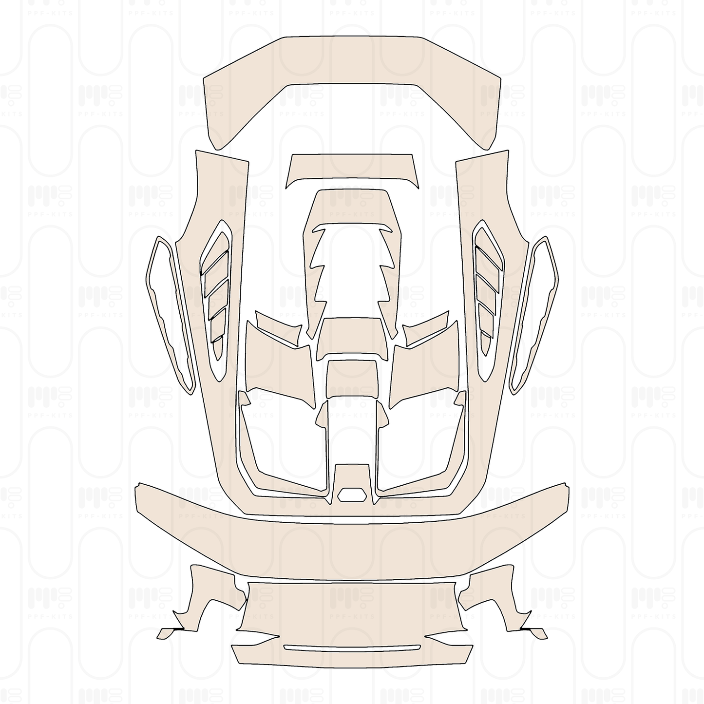 Voorgesneden PPF Lamborghini Huracan Tecnica 2023