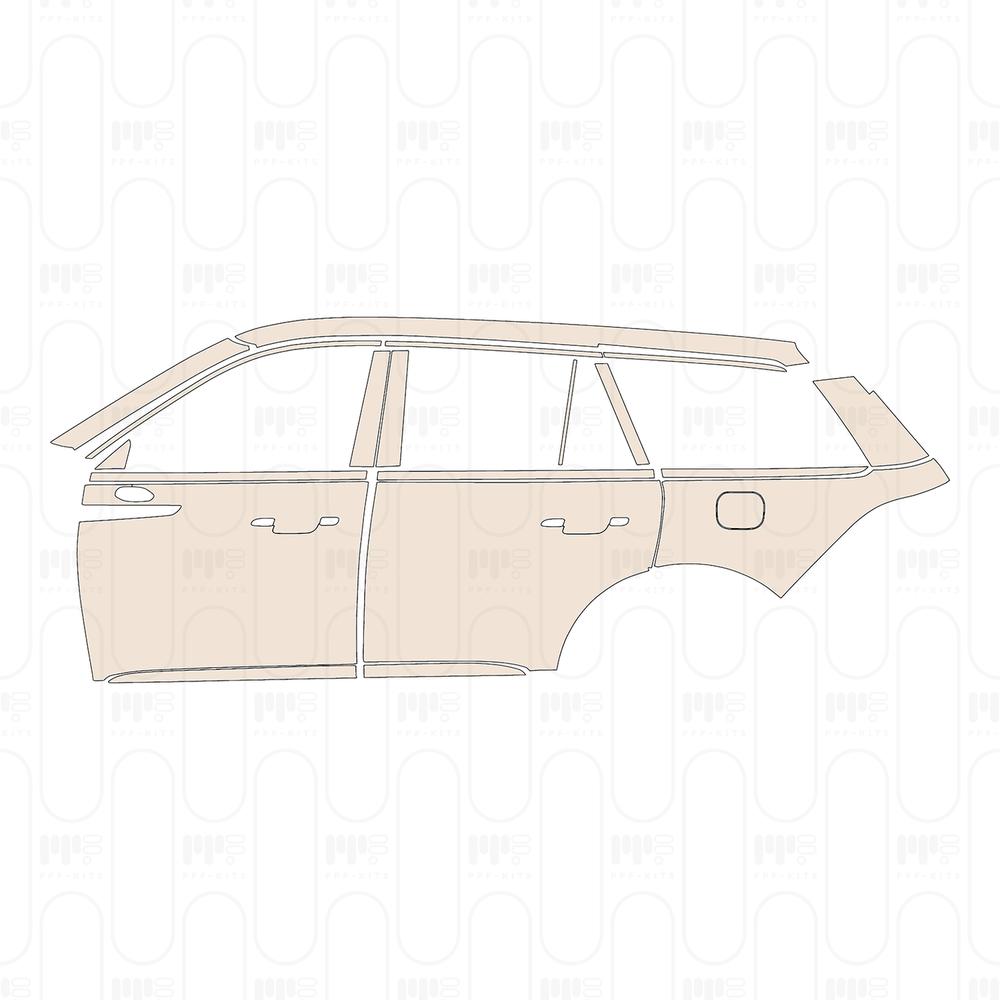 Voorgesneden PPF Lincoln Aviator 2022