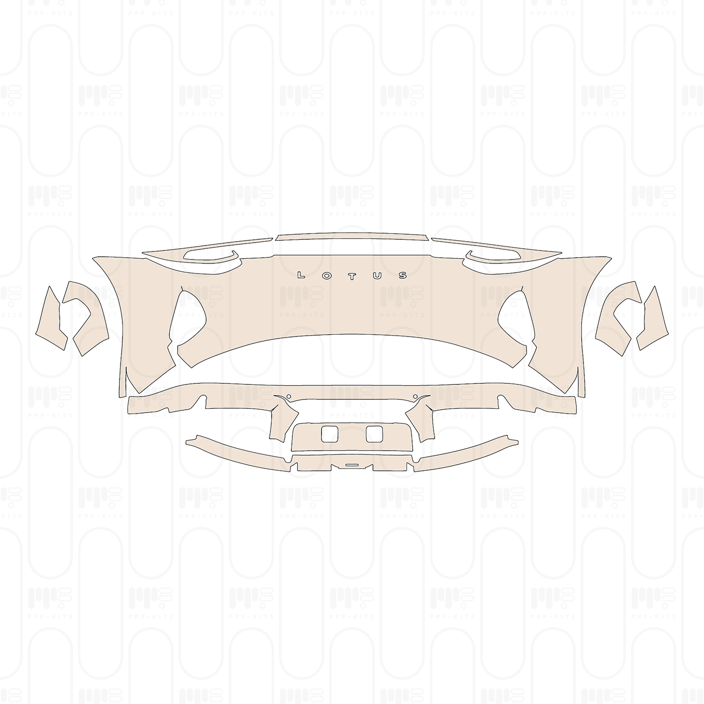 Voorgesneden PPF Lotus Emira 2022