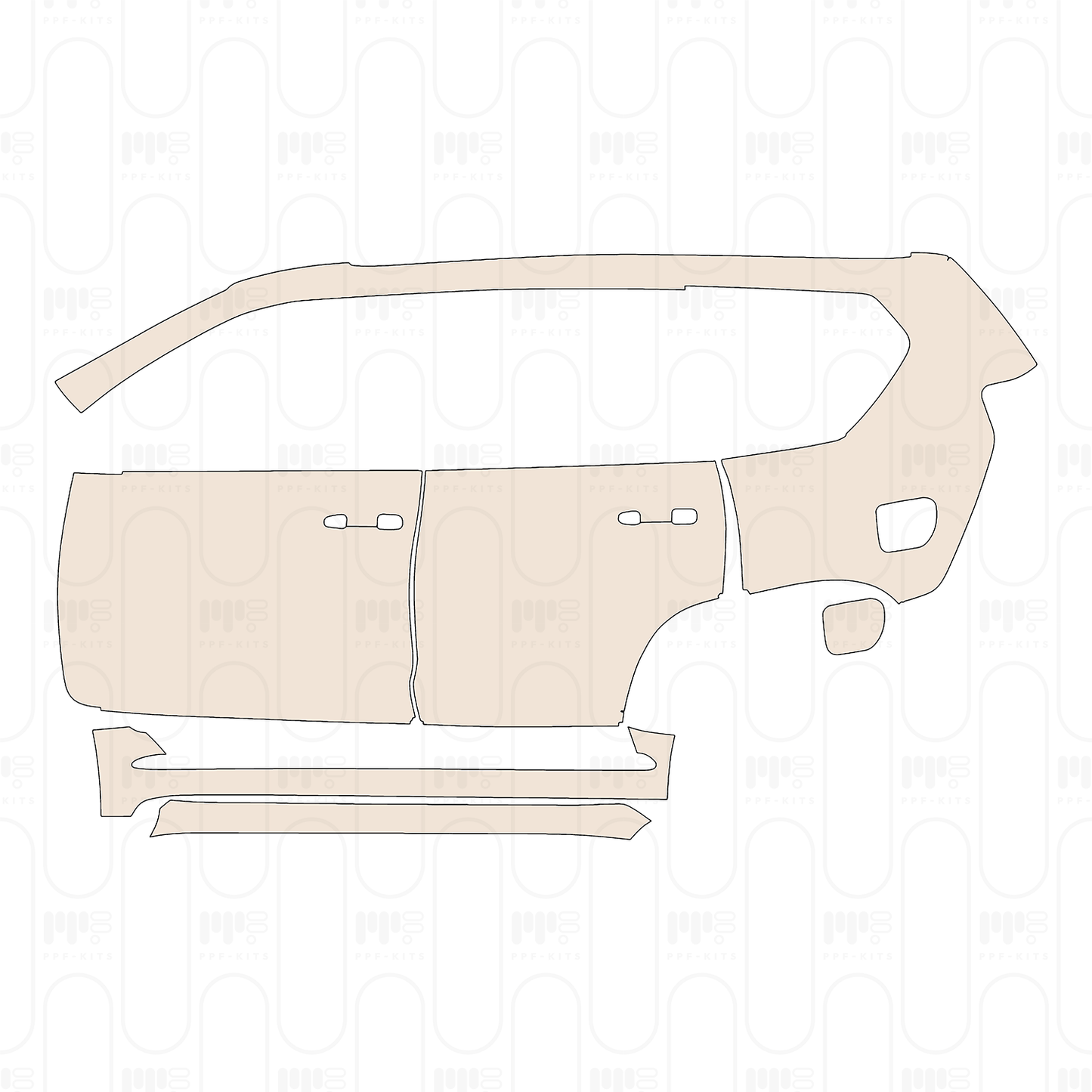 Voorgesneden PPF Lexus GX 2022