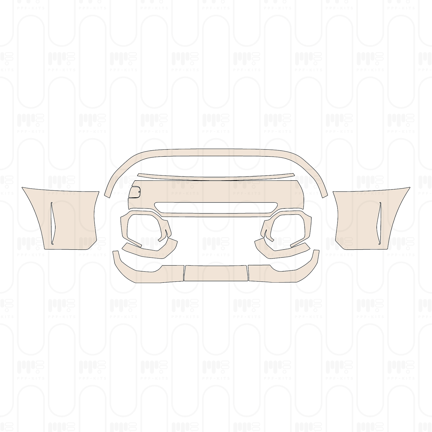 Voorgesneden PPF MINI Hardtop 4 Door Cooper S Base 2022