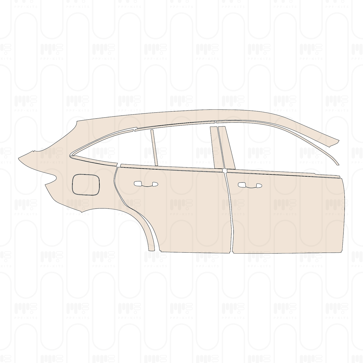 Voorgesneden PPF Mercedes-Benz EQC AMG-Line 2022