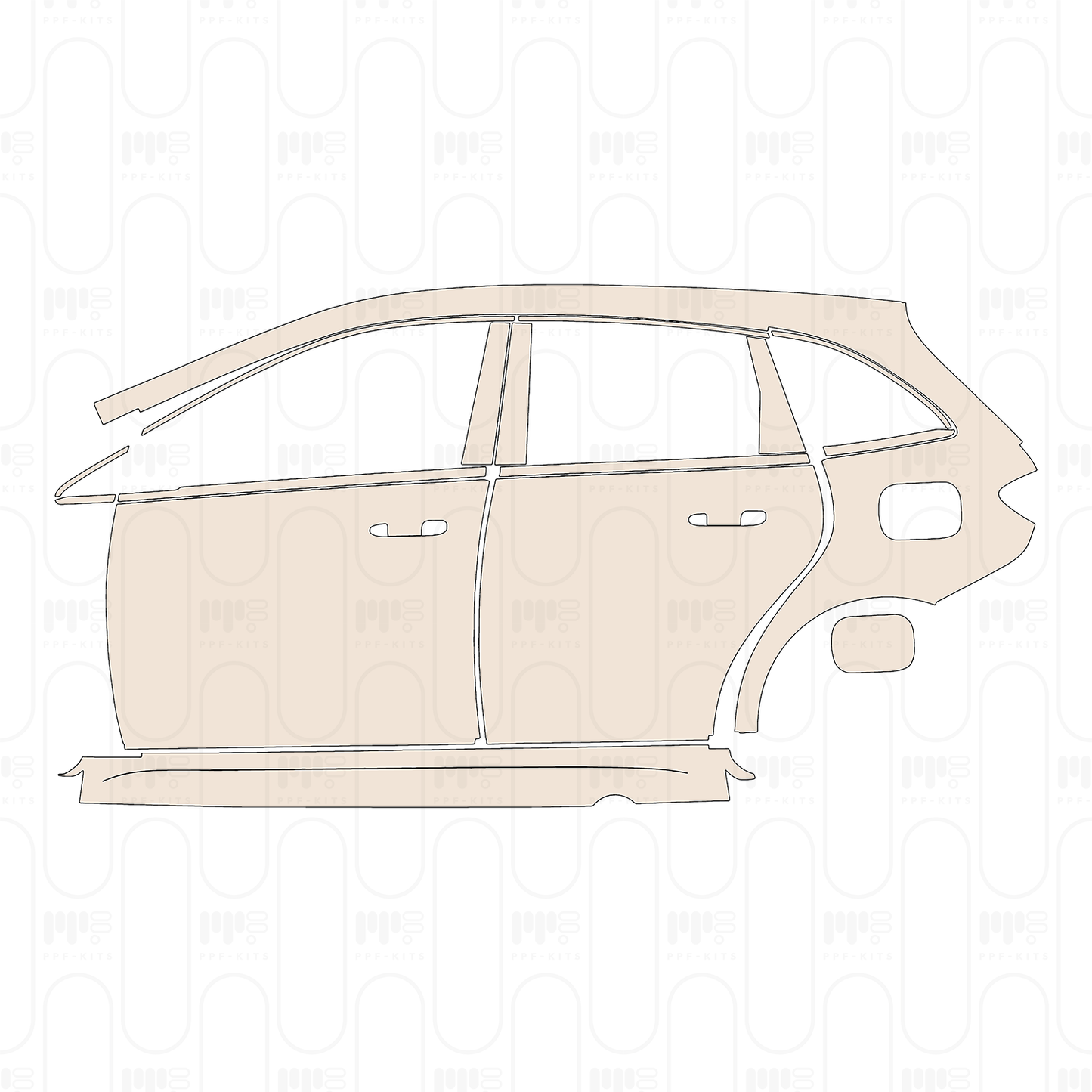 Voorgesneden PPF Mercedes-Benz B Class AMG Line 2022