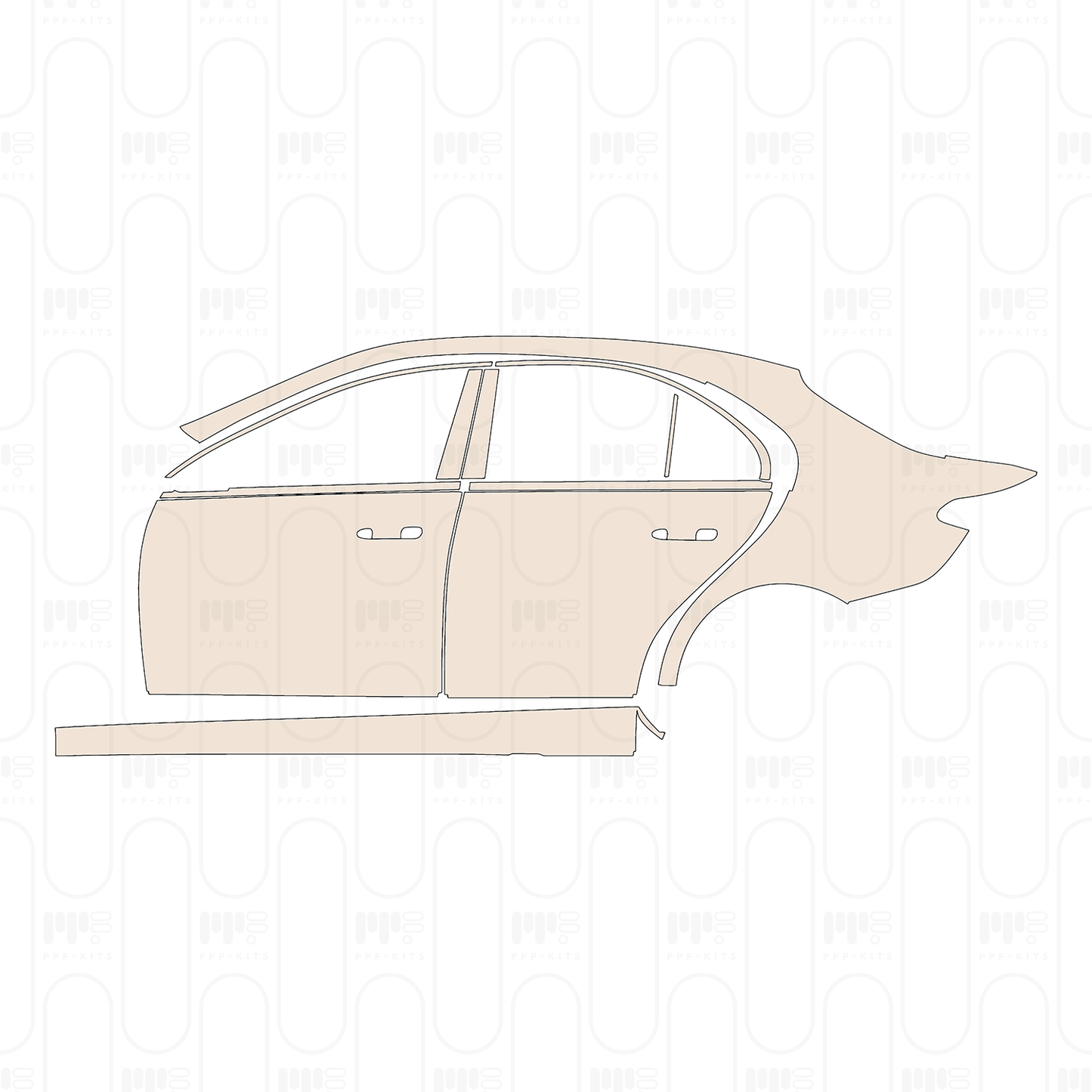 Voorgesneden PPF Mercedes-Benz C Class Sedan Base Standard Wheelbase 2022