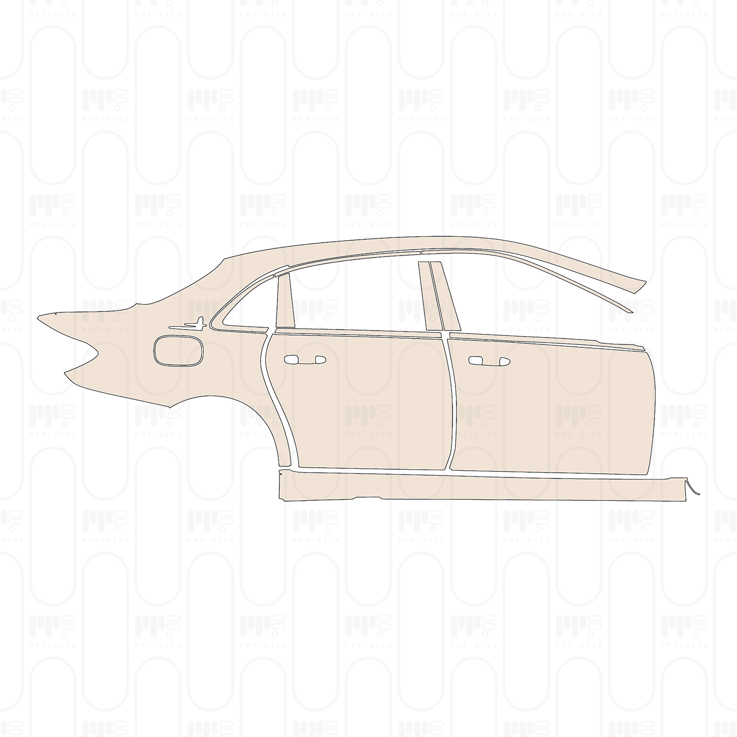 Voorgesneden PPF Mercedes-Benz E Class Sedan Luxury Extended Wheelbase 2022