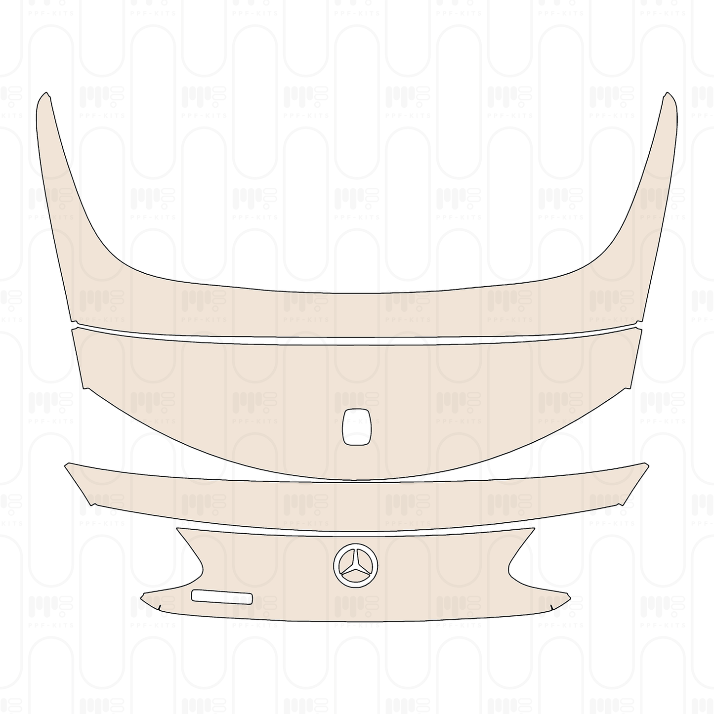 Voorgesneden PPF Mercedes-Benz C Class Cabriolet AMG-Line 2022