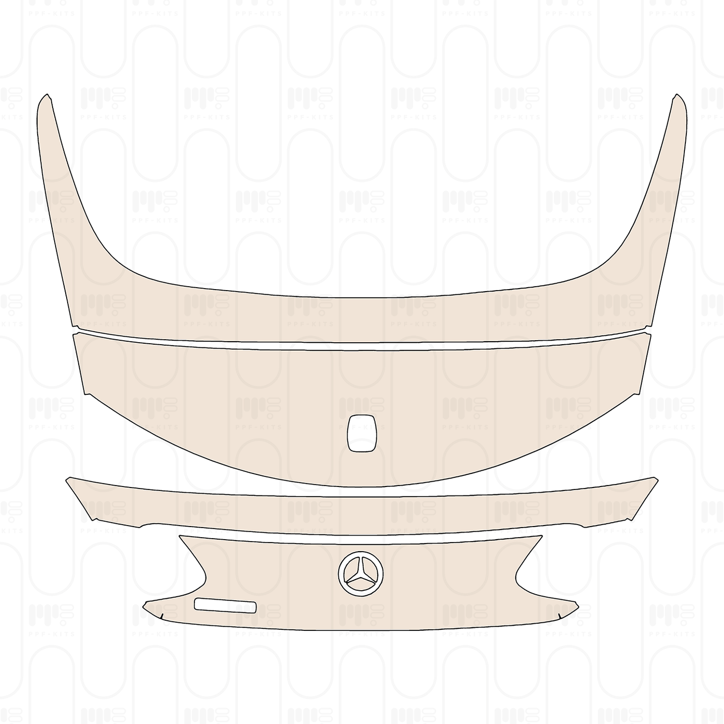 Voorgesneden PPF Mercedes-Benz C Class Cabriolet AMG-Line 2022