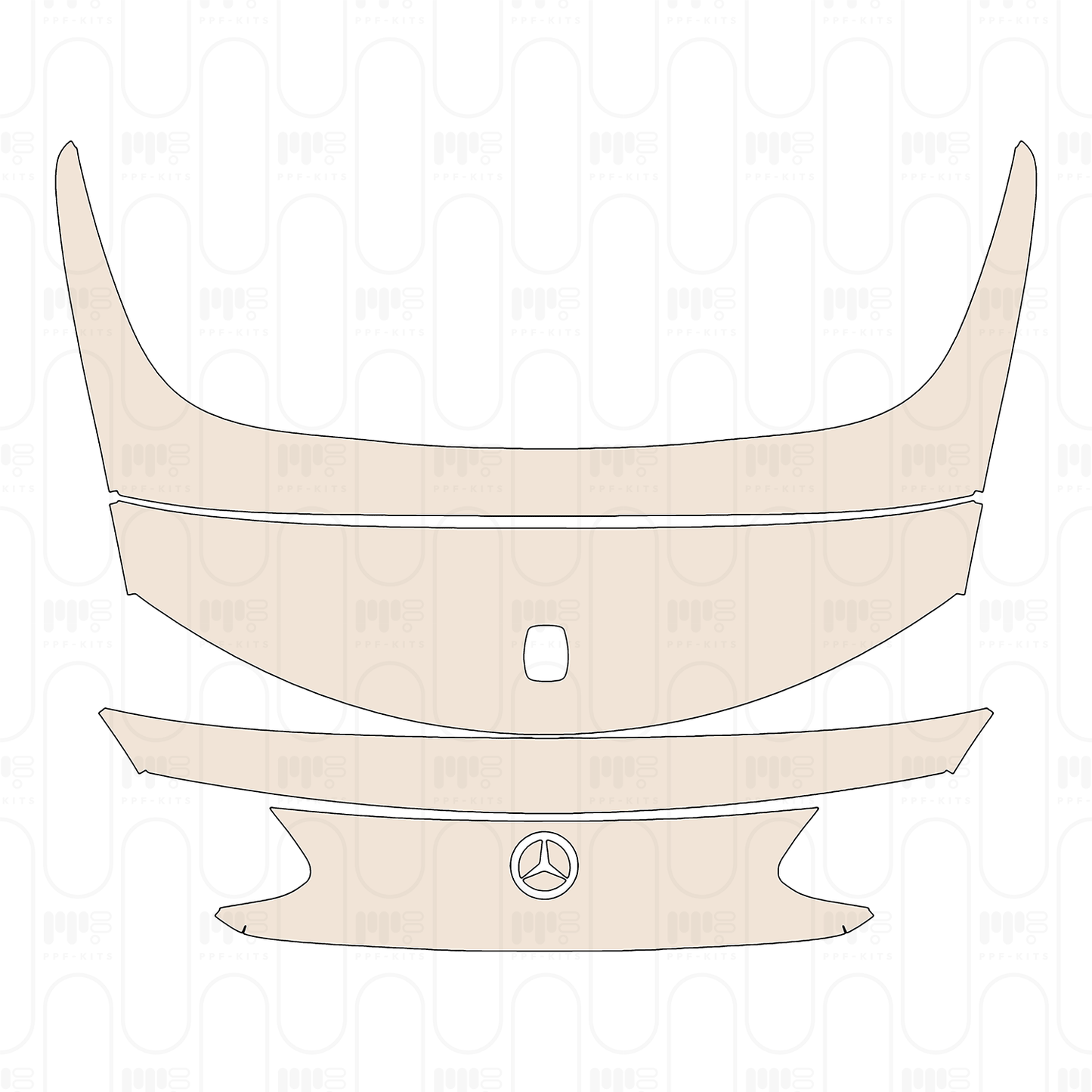 Voorgesneden PPF Mercedes-Benz C Class Cabriolet AMG C63 2022