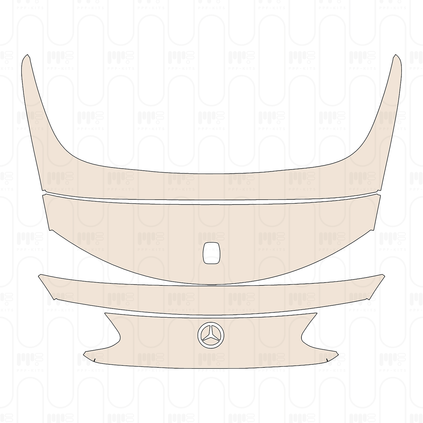 Voorgesneden PPF Mercedes-Benz C Class Cabriolet AMG C43 2022
