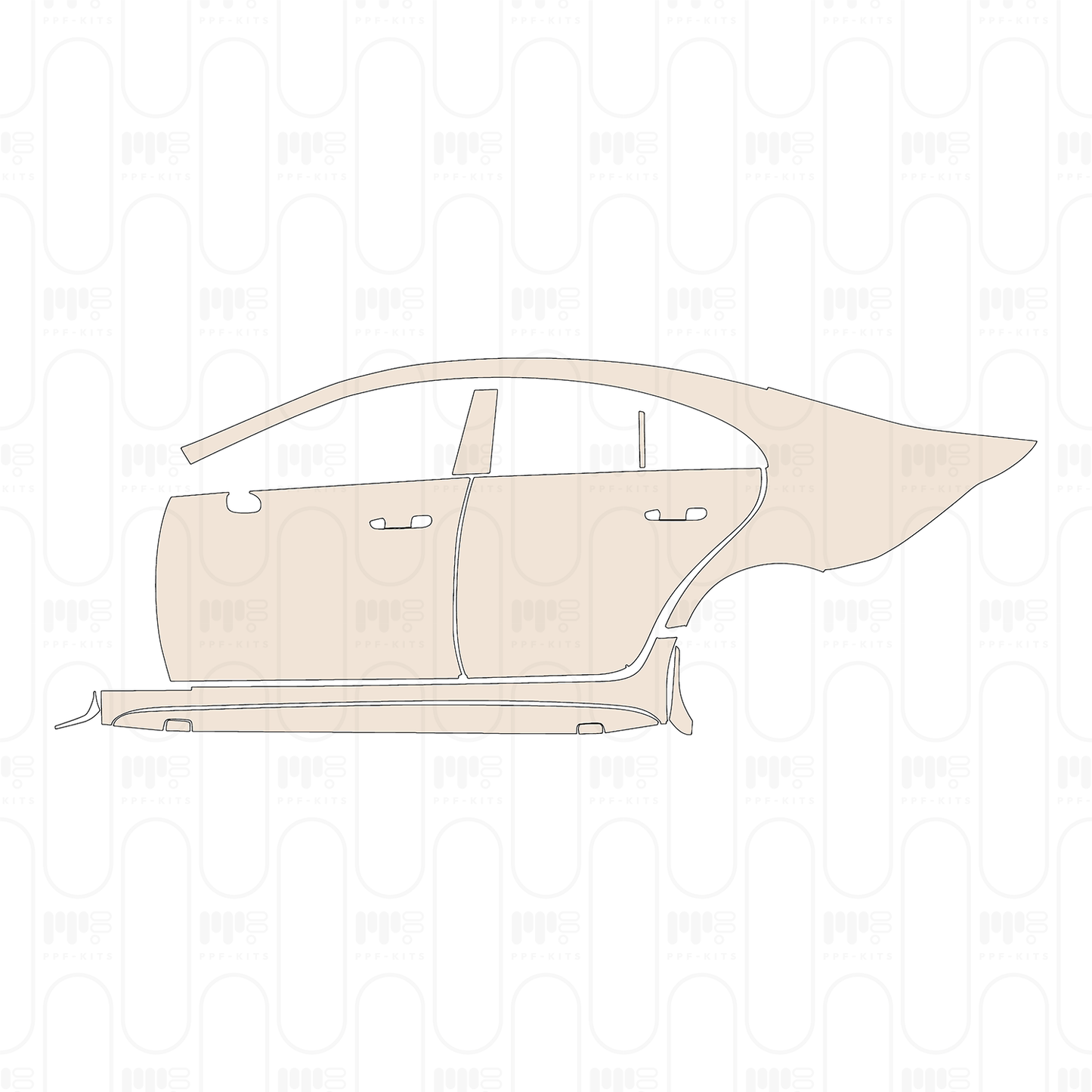 Voorgesneden PPF Mercedes-Benz CLS Sedan AMG-Line 2022