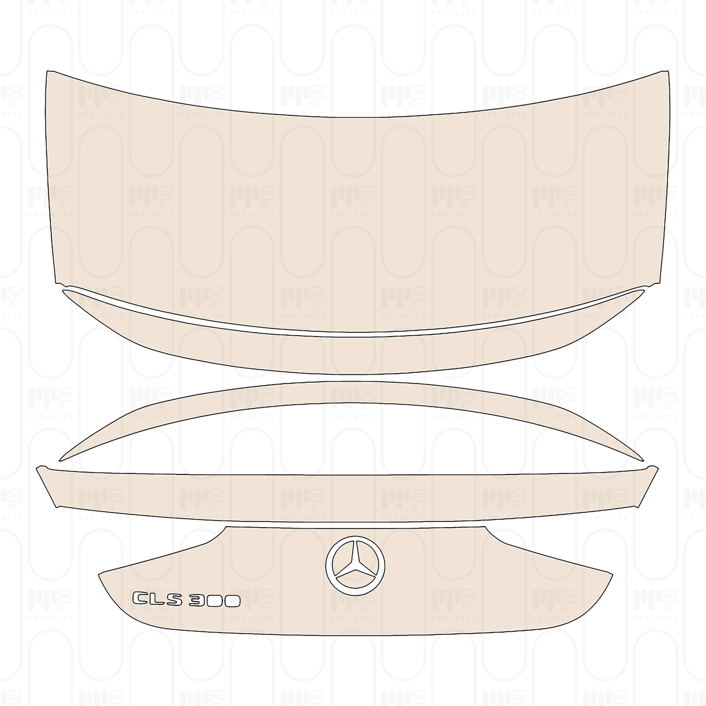 Voorgesneden PPF Mercedes-Benz CLS Sedan AMG-Line 2022