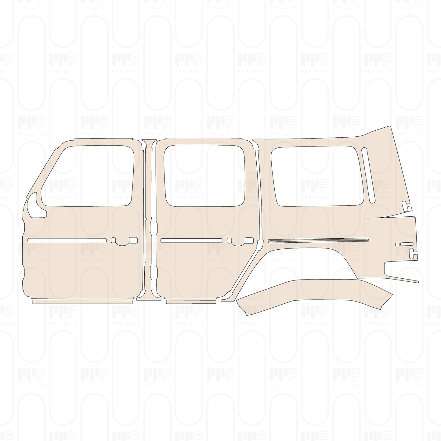 Voorgesneden PPF Mercedes-Benz G Class G350 2022