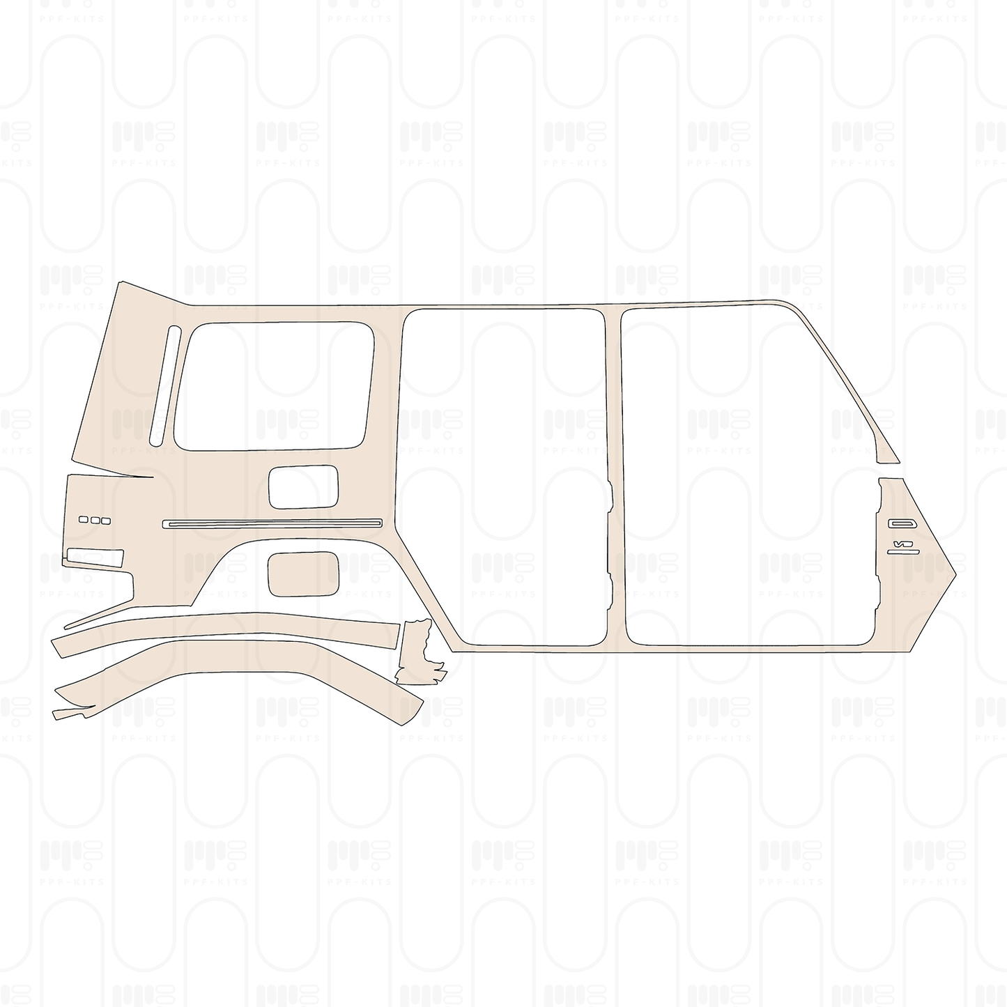 Voorgesneden PPF Mercedes-Benz G Class AMG G63 4x4 2023