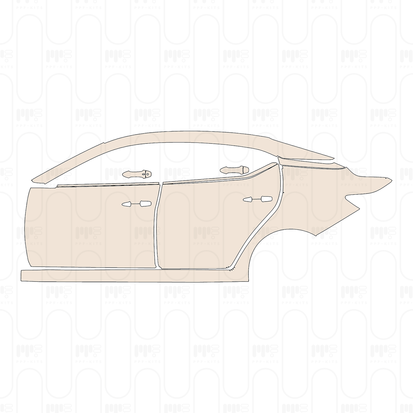 Voorgesneden PPF Nissan Sentra (US) S 2022