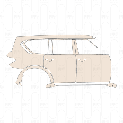 Voorgesneden PPF Nissan Armada (US) S 2022