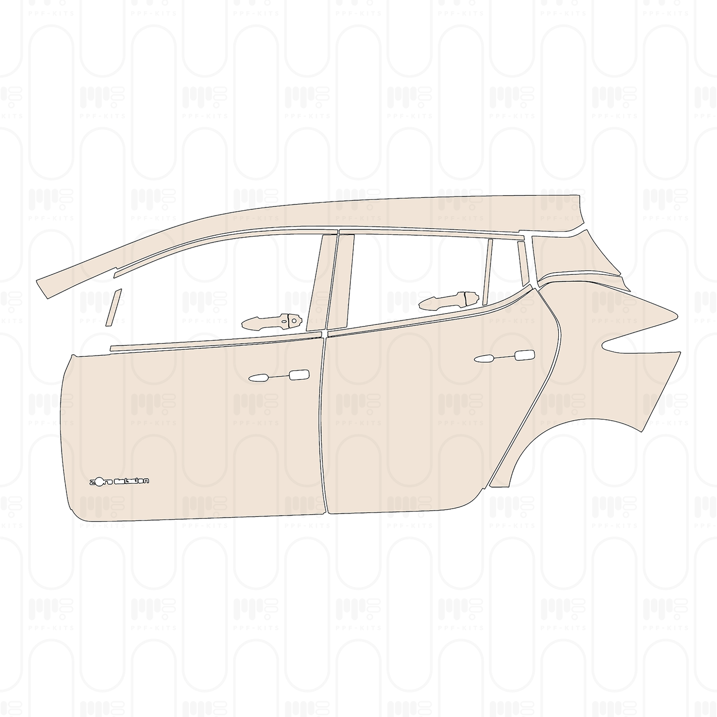 Voorgesneden PPF Nissan Leaf (US) S 2022